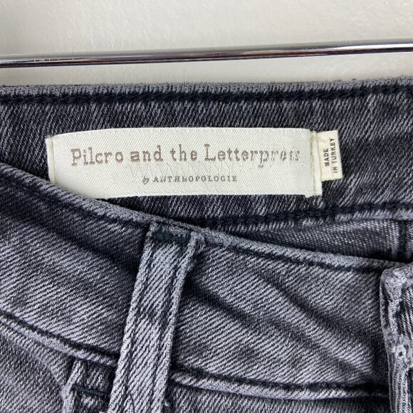 ANTHROPOLOGIE | Pilcro High Rise Bootcut Black Jeans 26 - Picture 5 of 8